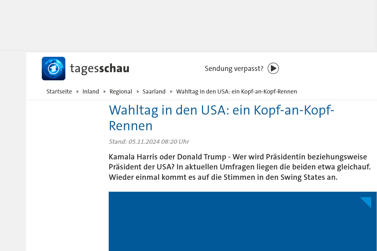 US-Wahl 24 - Berichterstattung deutscher Medien 