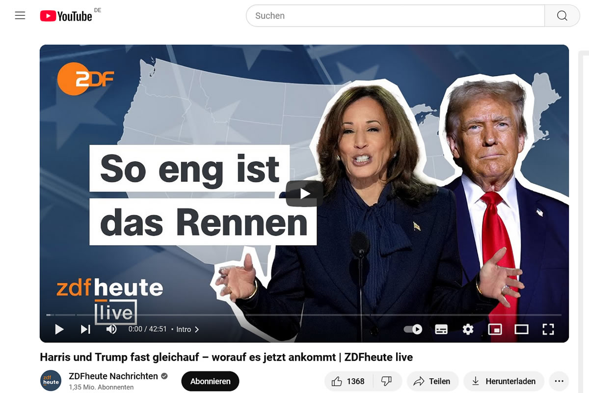 US-Wahl 24 - Blackout der Berichterstattung deutscher Medien 